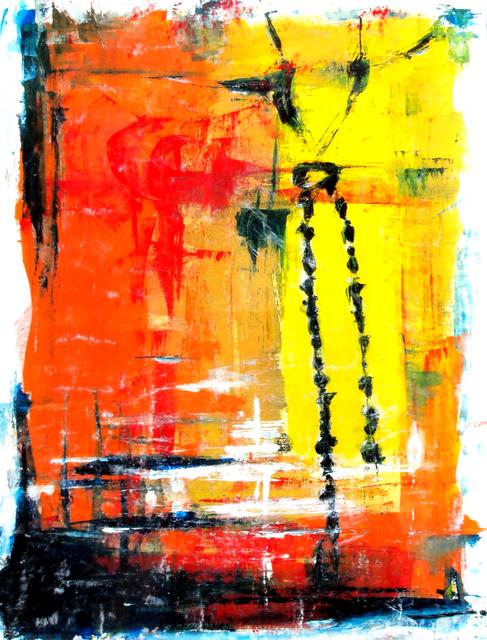John Wayne Was Big Leggy - 2024 | 65x50cm | acrylic, oil on paper